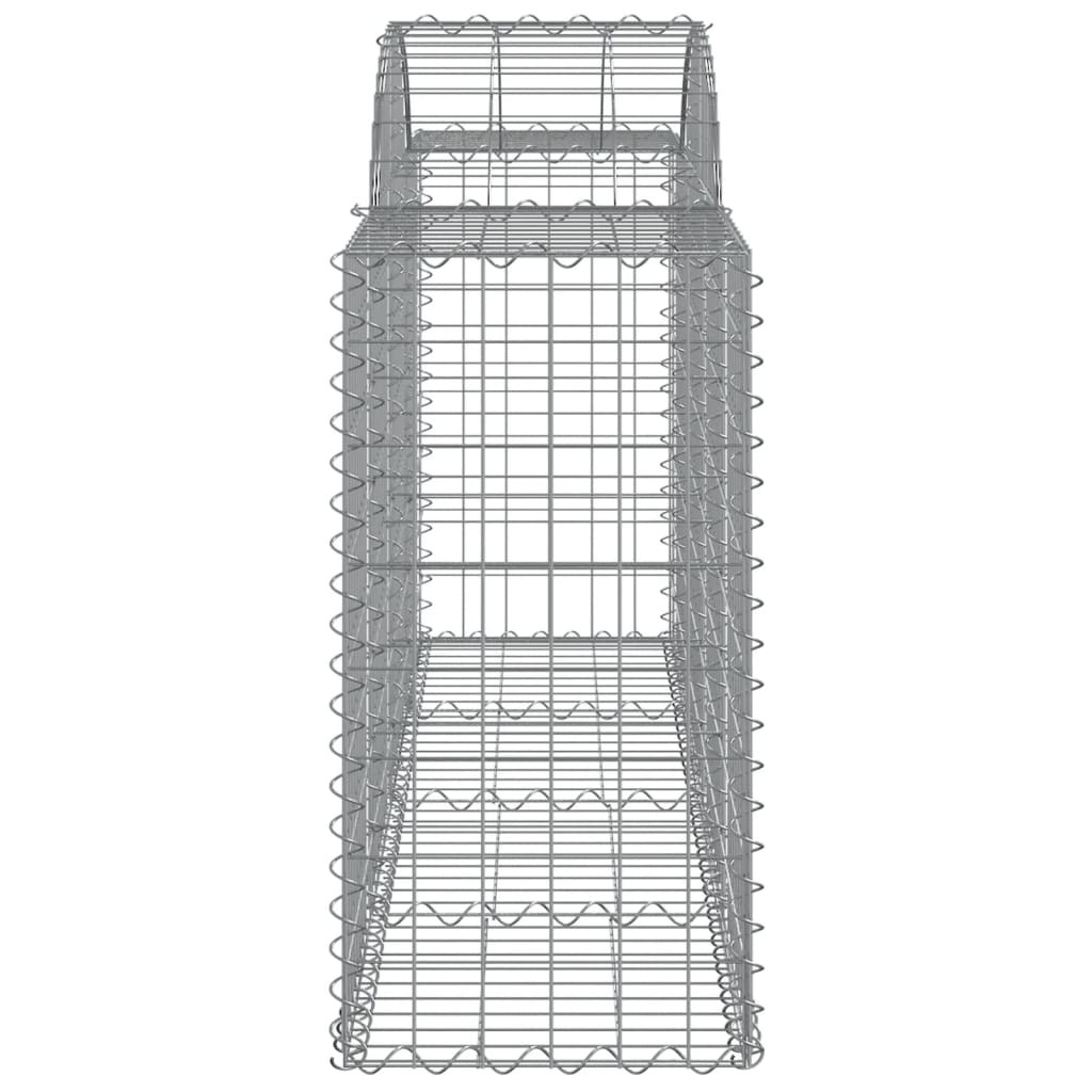 vidaXL Schanskorven 14 st gewelfd 200x50x80/100 cm ijzer