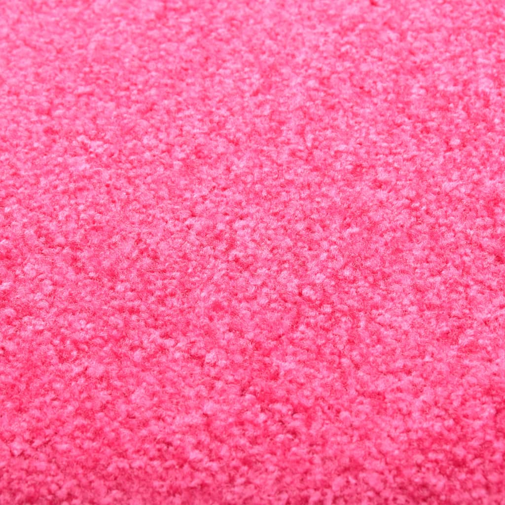 vidaXL Deurmat wasbaar 60x90 cm roze