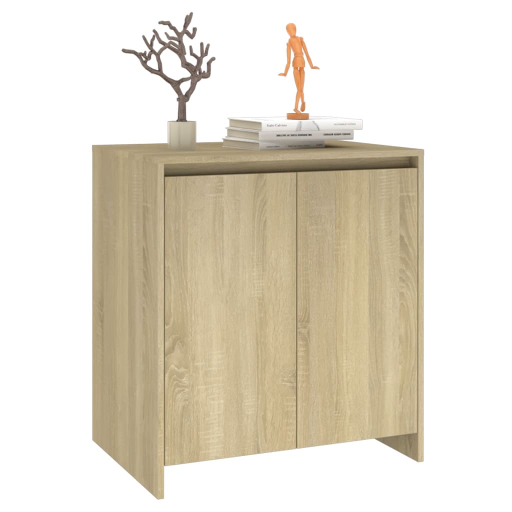 vidaXL Dressoir 70x41x75 cm bewerkt hout sonoma eikenkleurig