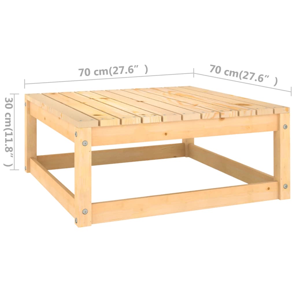 vidaXL 7-delige Loungeset met kussens massief grenenhout