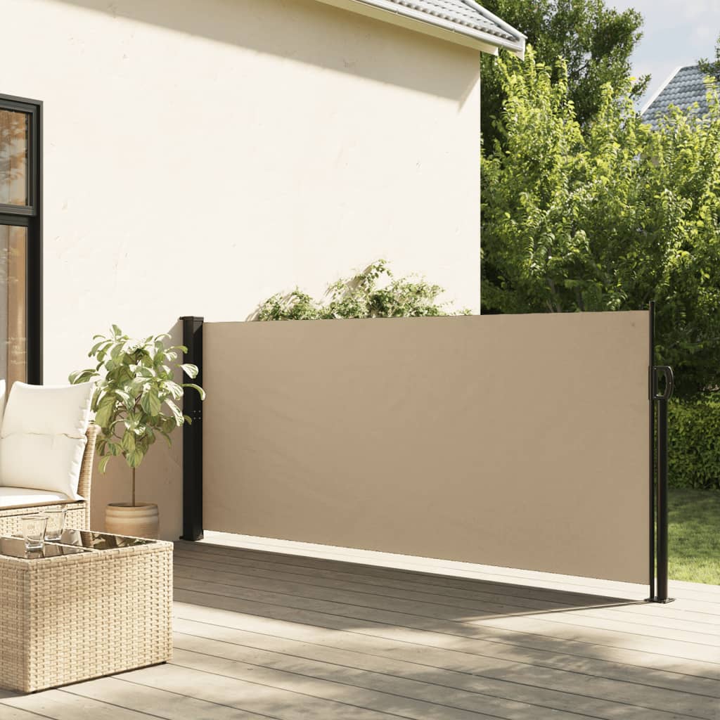 vidaXL Windscherm uittrekbaar 117x300 cm beige