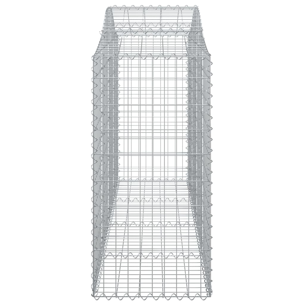 vidaXL Schanskorven 14 st gewelfd 200x50x120/140 cm ijzer