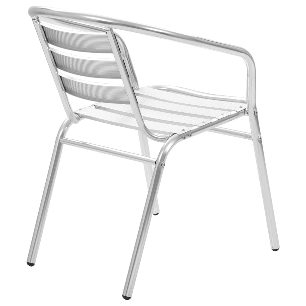 vidaXL Tuinstoelen stapelbaar 2 st aluminium