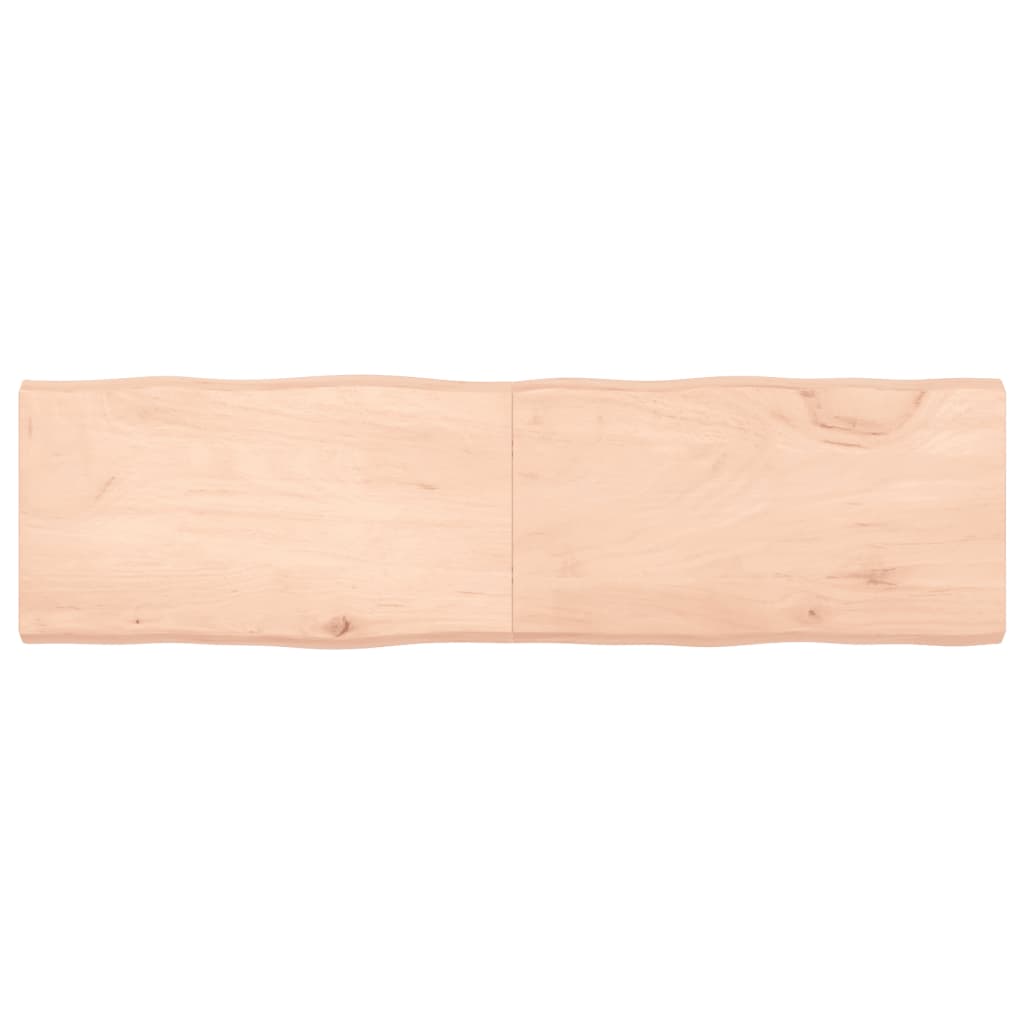 vidaXL Tafelblad natuurlijke rand 180x50x(2-6) cm massief eikenhout