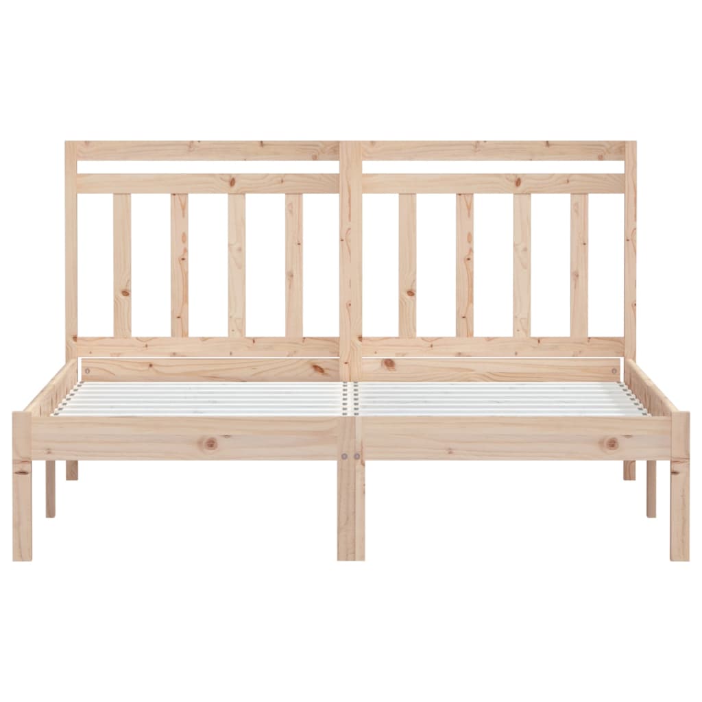 vidaXL Bedframe massief hout 120x190 cm