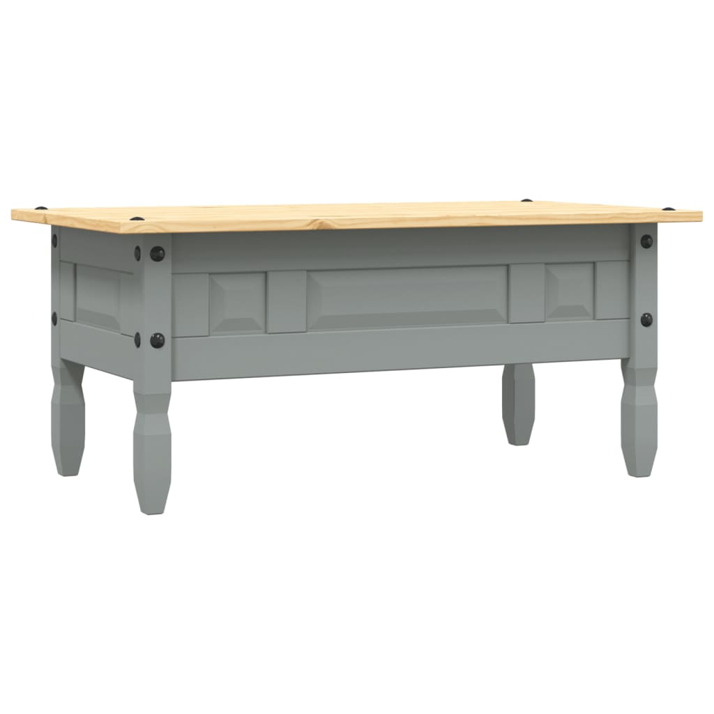 vidaXL Salontafel 100x55x44 cm Mexicaans grenenhout Corona-stijl grijs