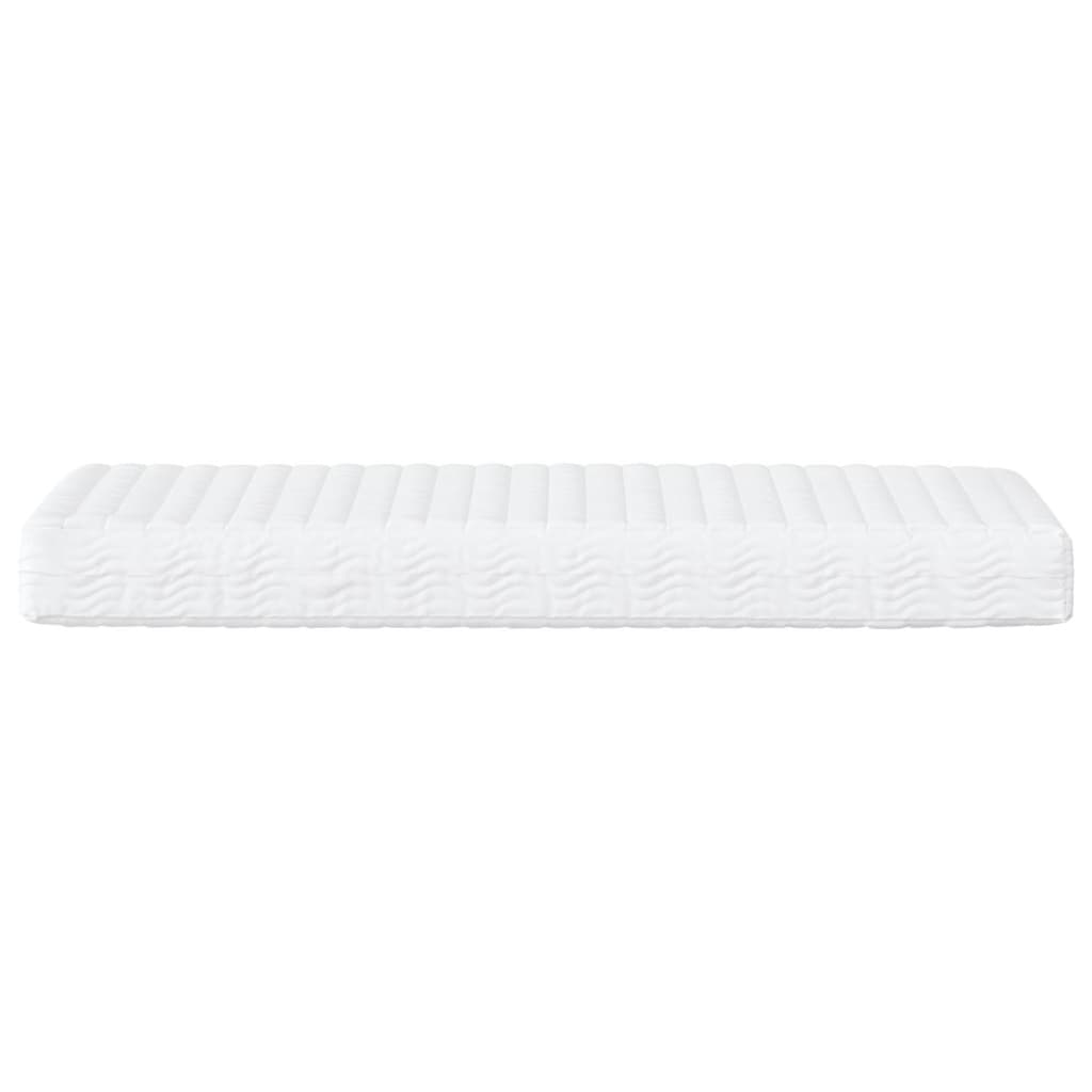 vidaXL Slaapbank met matras 100x200 cm stof crèmekleurig