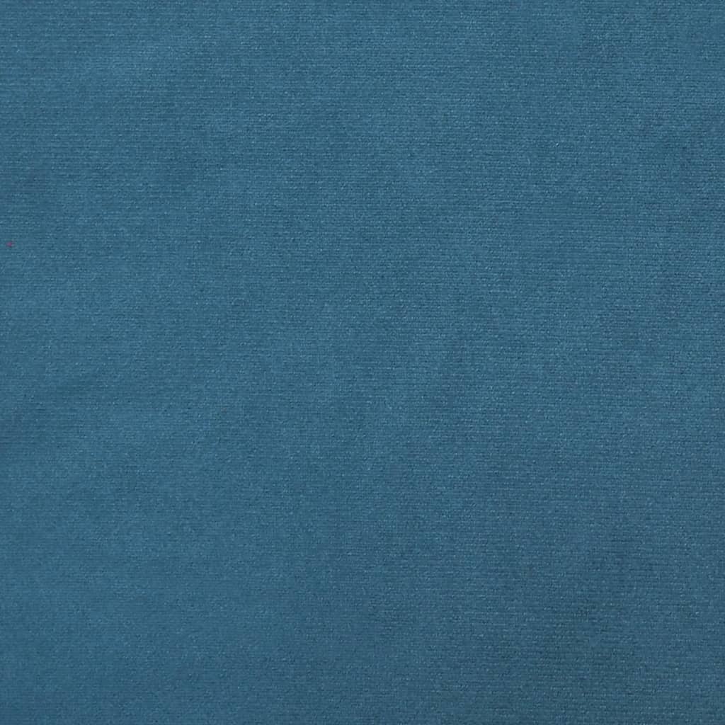 vidaXL Driezitsbank 180 cm fluweel blauw