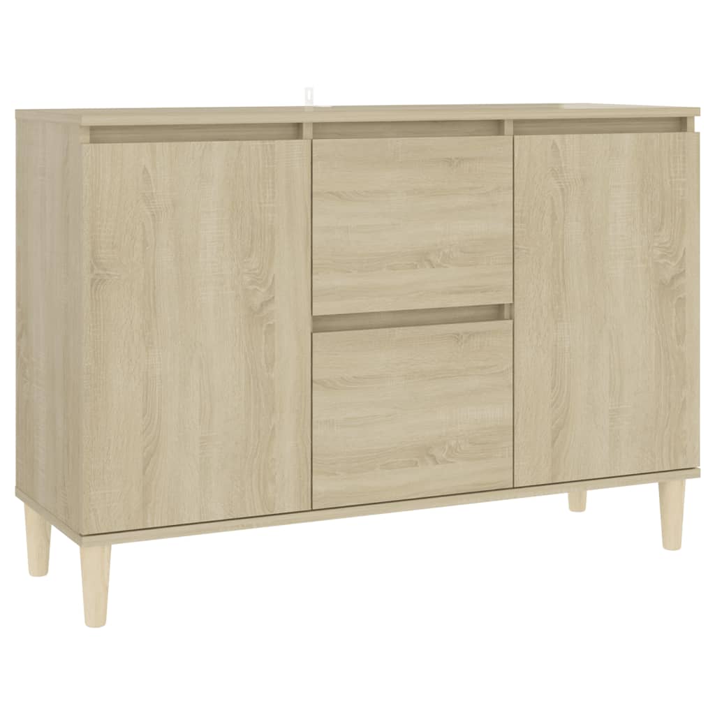 vidaXL Dressoir 101x35x70 cm bewerkt hout sonoma eikenkleurig