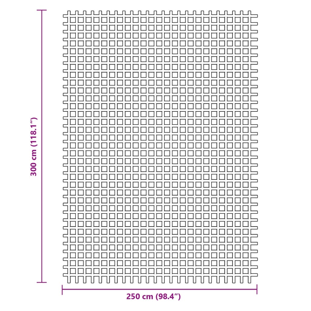 vidaXL Kampeerkleed 3x2,5 m antracietkleurig