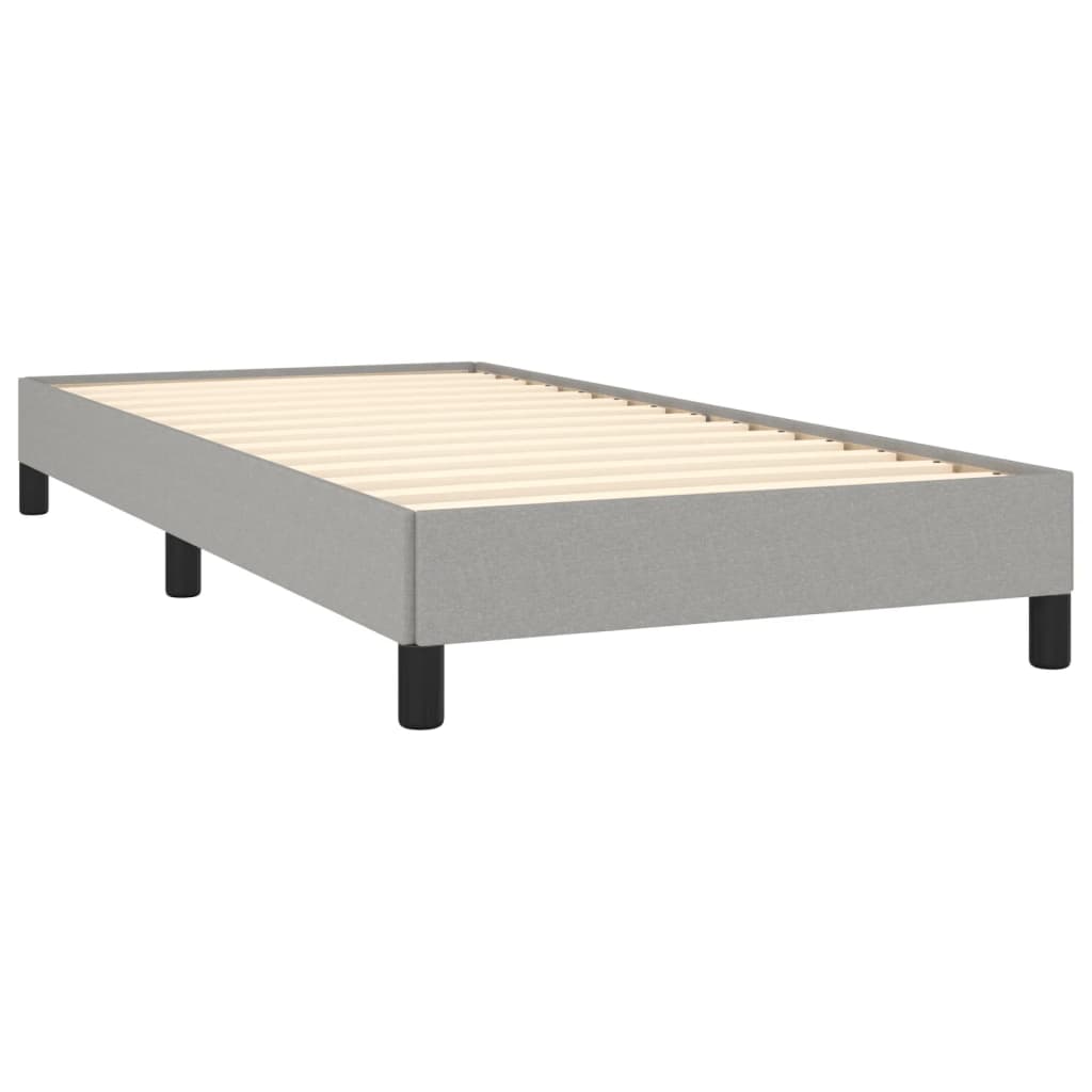 vidaXL Bedframe stof lichtgrijs 100x200 cm