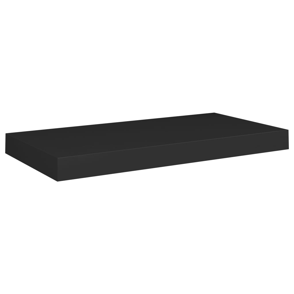 vidaXL Wandschappen zwevend 2 st 50x23x3,8 cm MDF zwart