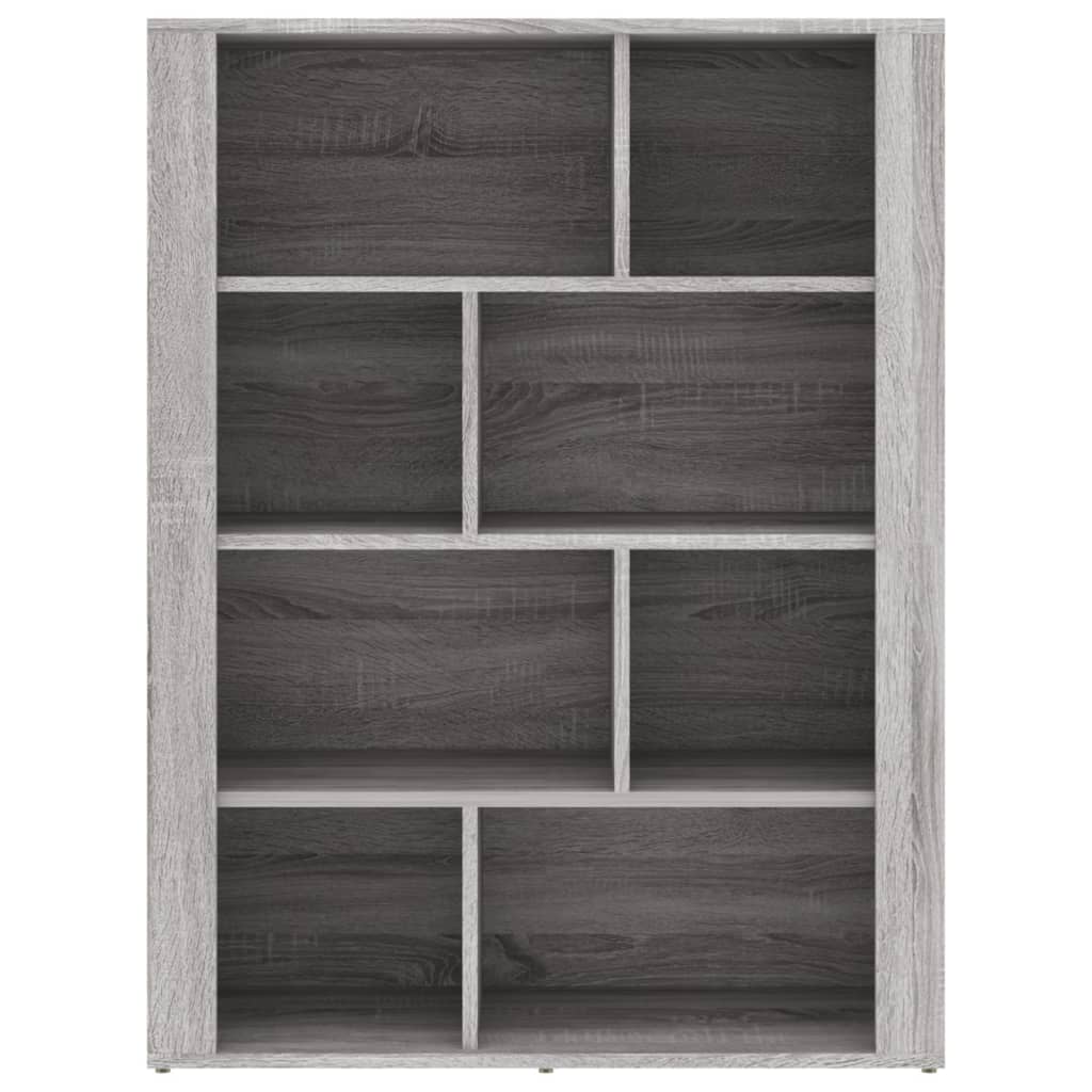 vidaXL Dressoir 80x30x106 cm bewerkt hout grijs sonoma eikenkleurig