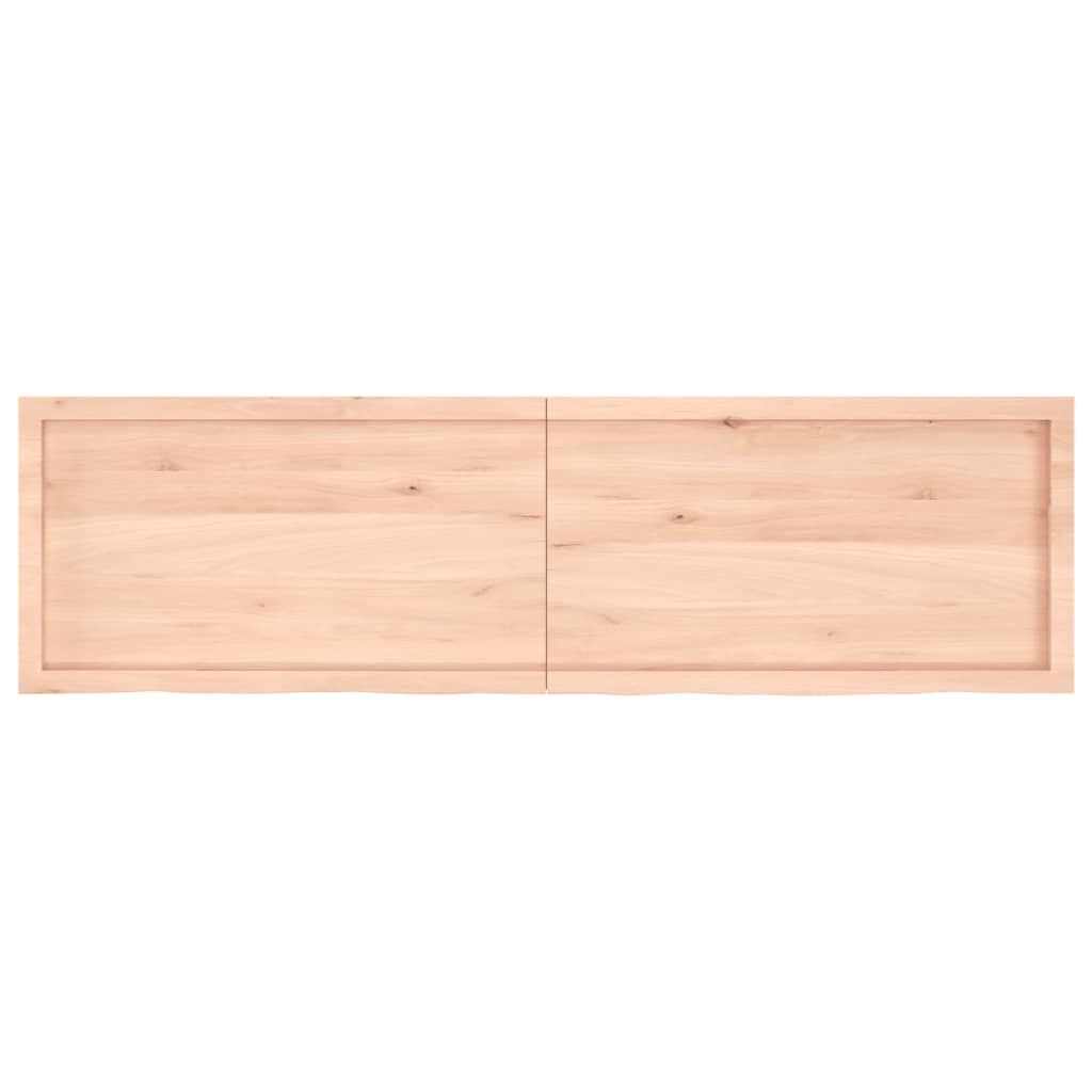 vidaXL Tafelblad 180x50x(2-6) cm onbehandeld massief eikenhout