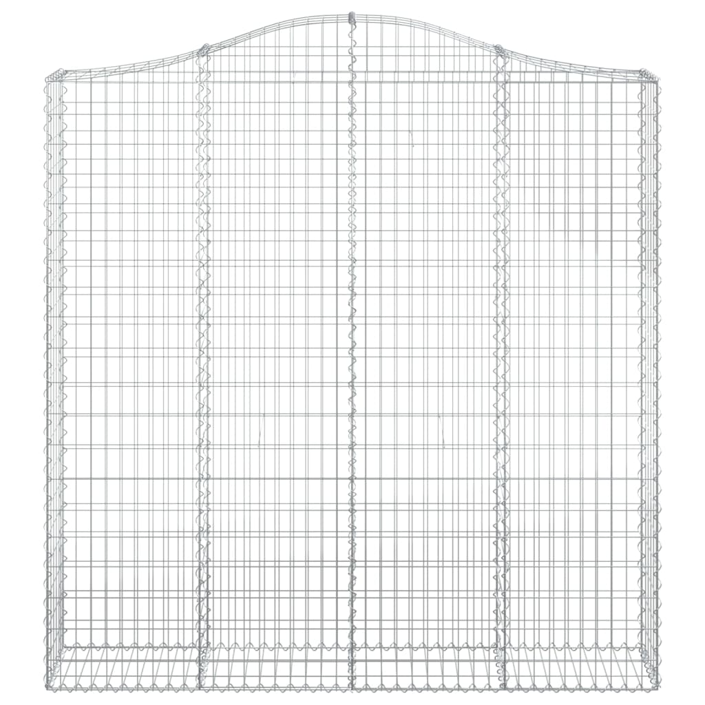 vidaXL Schanskorven 6 st gewelfd 200x30x200/220 cm ijzer