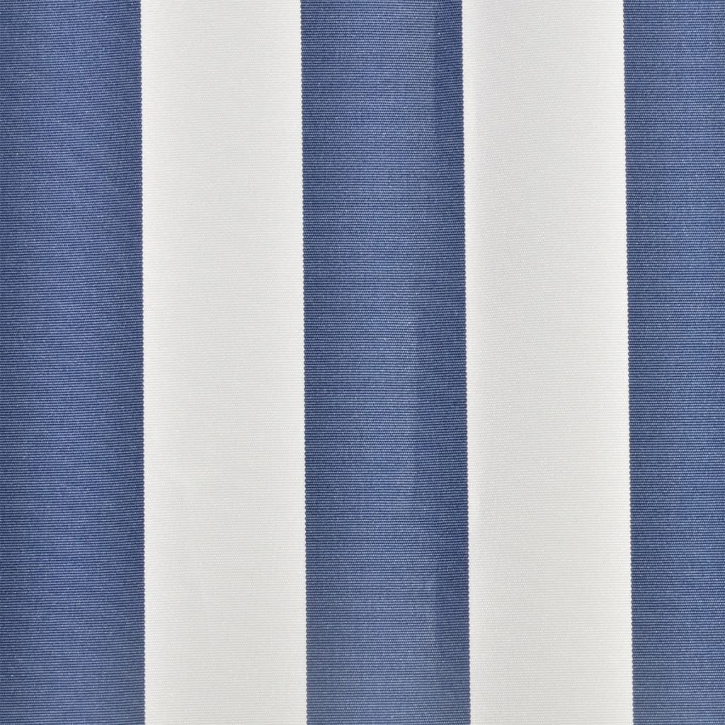 vidaXL Luifeldoek 3x2,5 m canvas blauw en wit