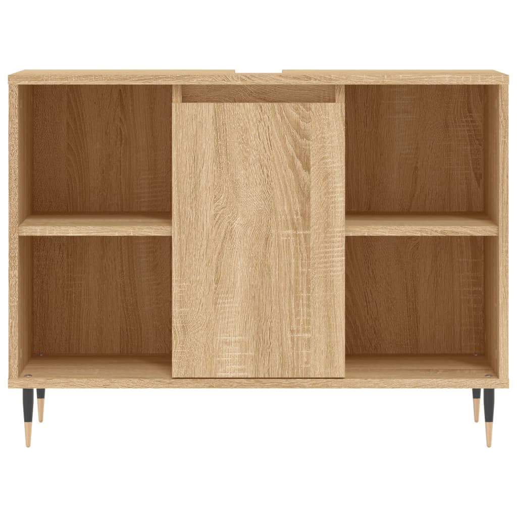 vidaXL Badkamerkast 80x33x60 cm bewerkt hout sonoma eikenkleurig