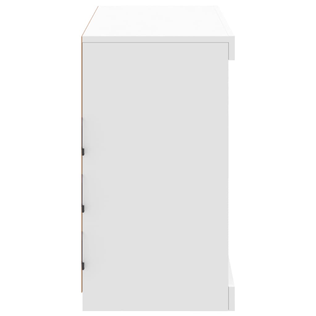 vidaXL Dressoir met LED-verlichting 81x37x67 cm wit