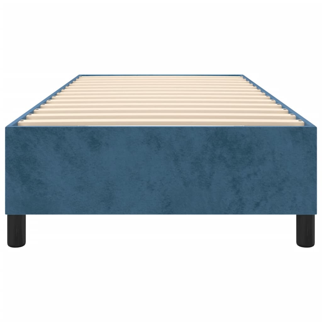 vidaXL Bedframe fluweel donkerblauw 100x200 cm