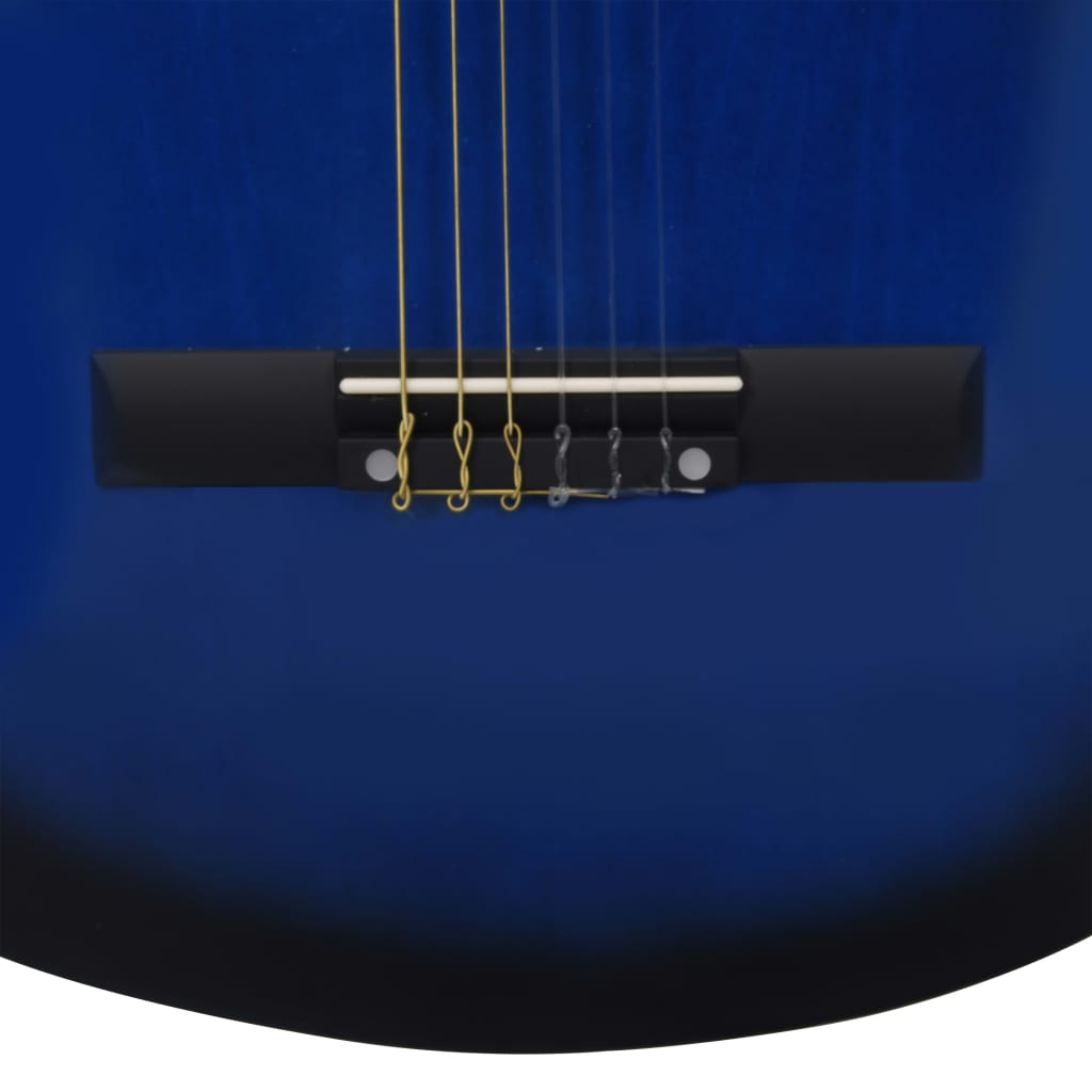 vidaXL Gitaar cutaway met equalizer 6 snaren western klassiek blauw