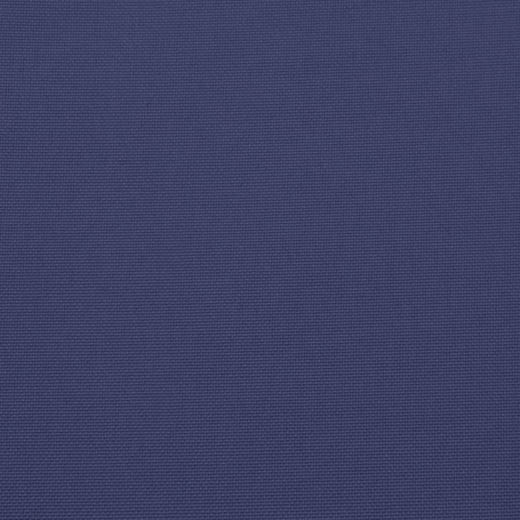 vidaXL Stoelkussens 2 st hoge rug stof marineblauw