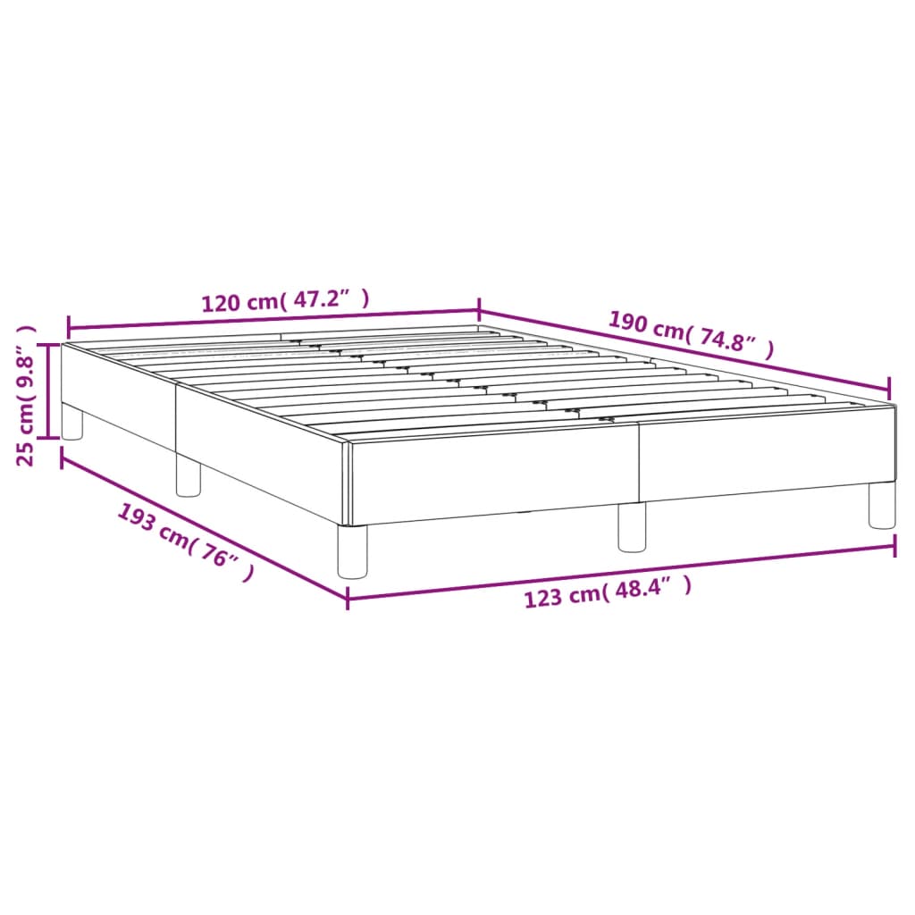 vidaXL Bedframe fluweel donkergroen 120x190 cm