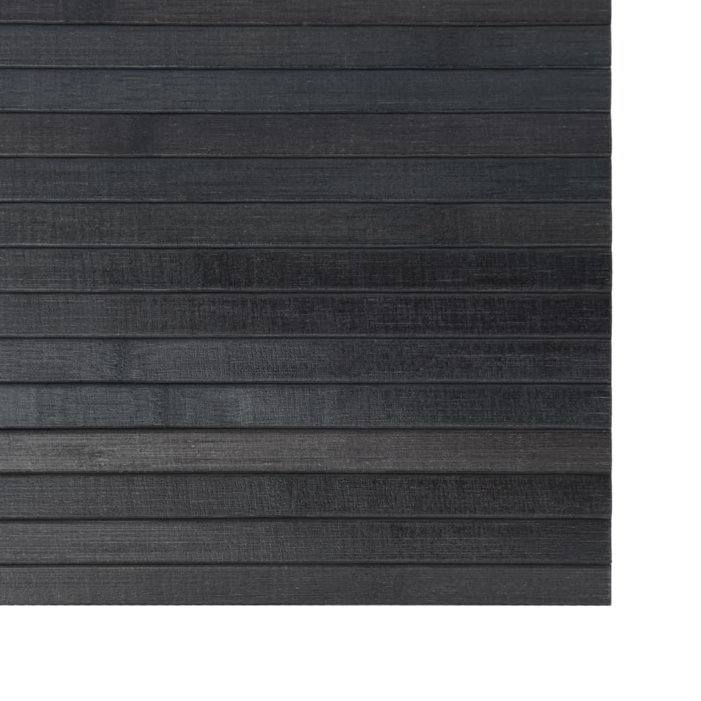 vidaXL Vloerkleed rechthoekig 60x200 cm bamboe grijs