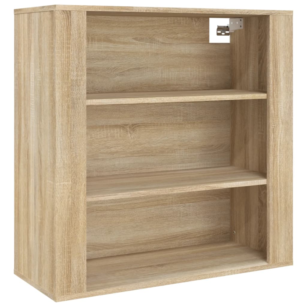 vidaXL Wandkast 80x33x80 cm bewerkt hout sonoma eikenkleurig