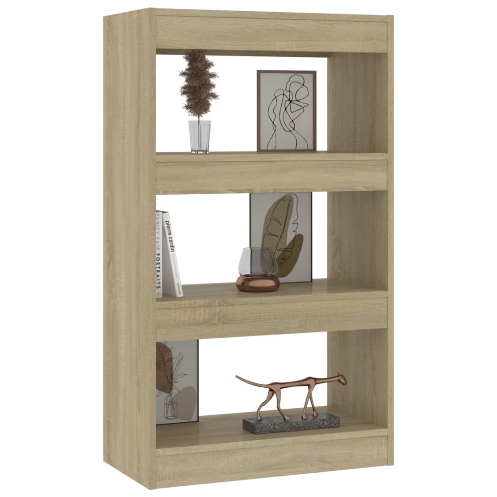 vidaXL Boekenkast/kamerscherm 60x30x103 cm bewerkt hout sonoma eiken