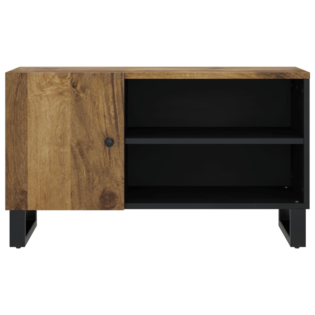 vidaXL Tv-meubel 80x33x46 cm massief mangohout en bewerkt hout