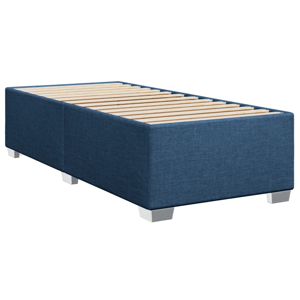 vidaXL Bedframe stof blauw 90x190 cm