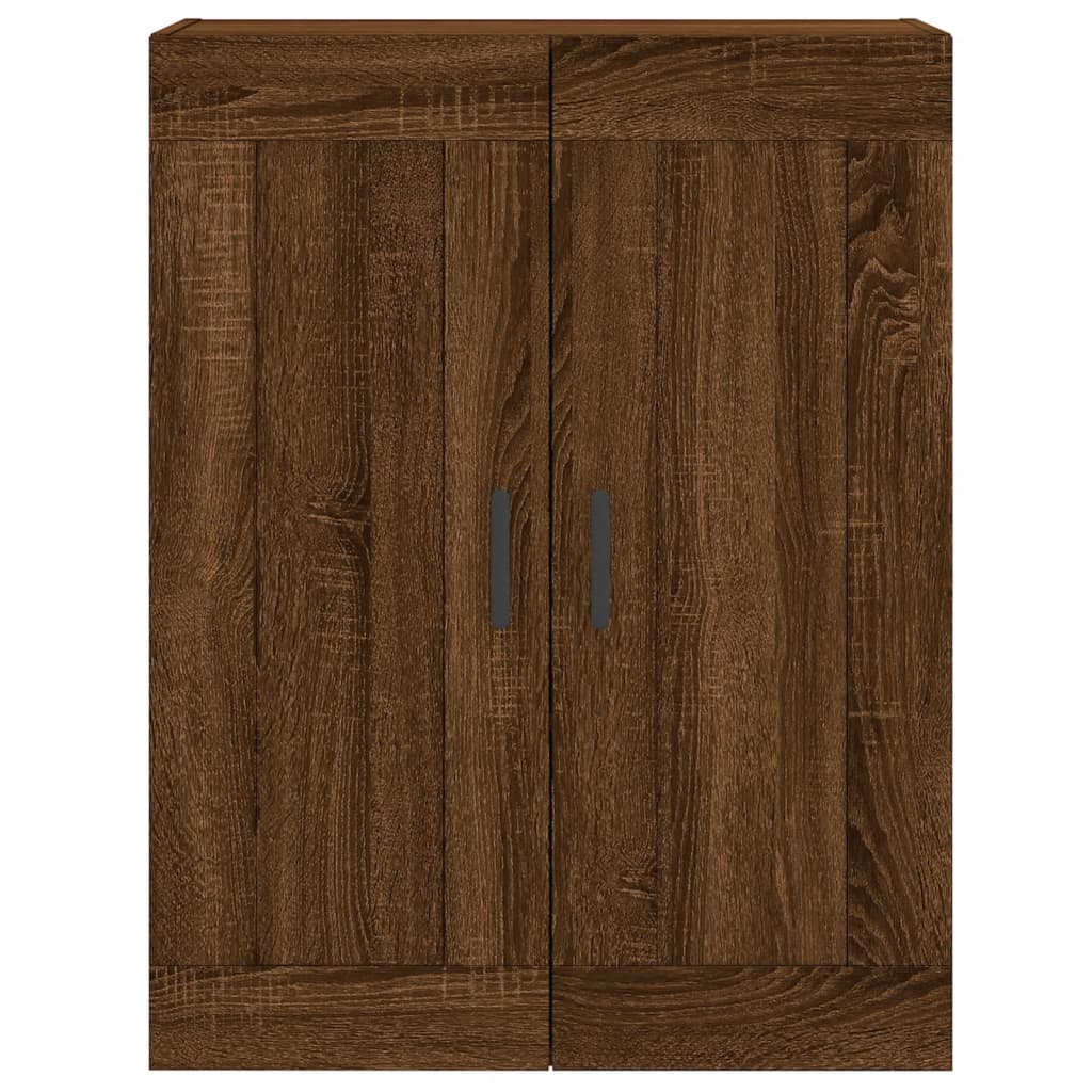 vidaXL Hoge kast 69,5x34x180 cm bewerkt hout bruin eikenkleur