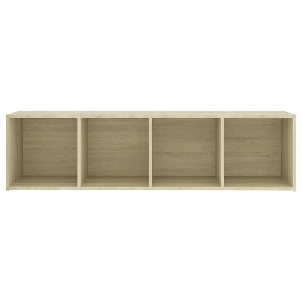 vidaXL Tv-meubel 142,5x35x36,5 cm bewerkt hout sonoma eikenkleurig