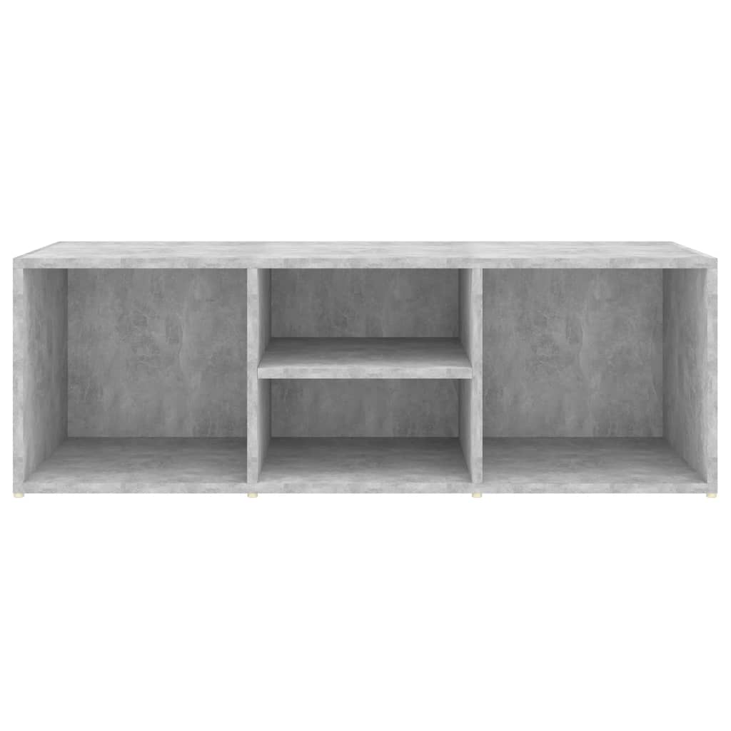 vidaXL Schoenenopbergbank 105x35x35 cm bewerkt hout betongrijs