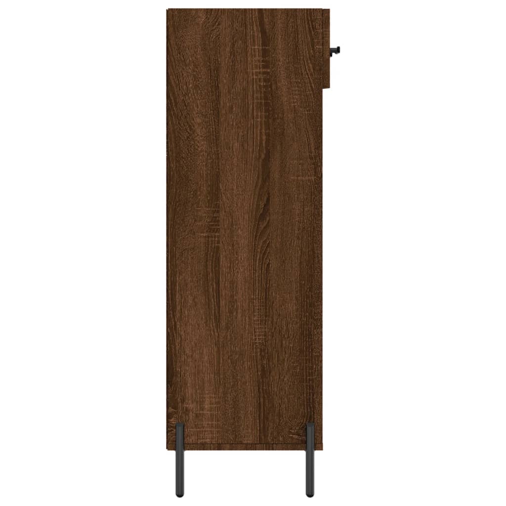 vidaXL Schoenenkast 60x35x105 cm bewerkt hout bruin eikenkleur