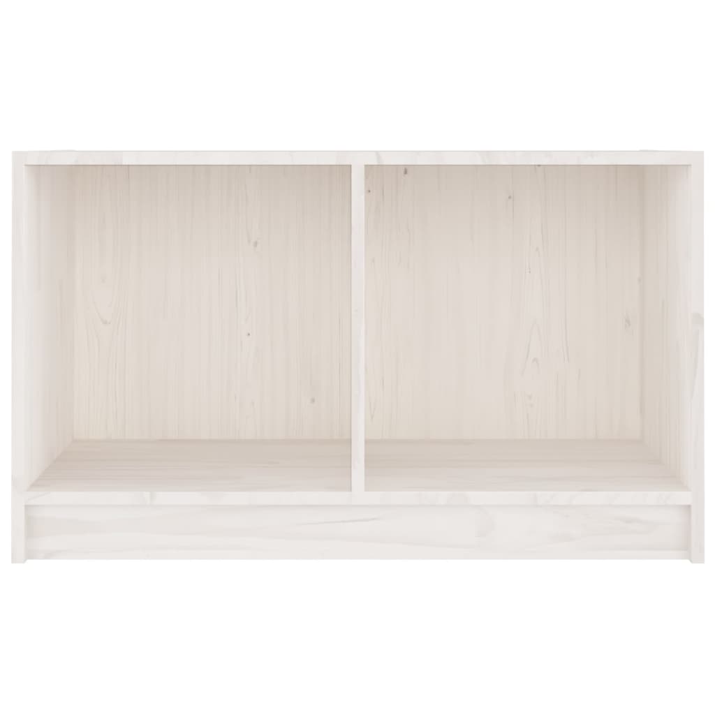 vidaXL Tv-meubel 70x33x42 cm massief grenenhout wit