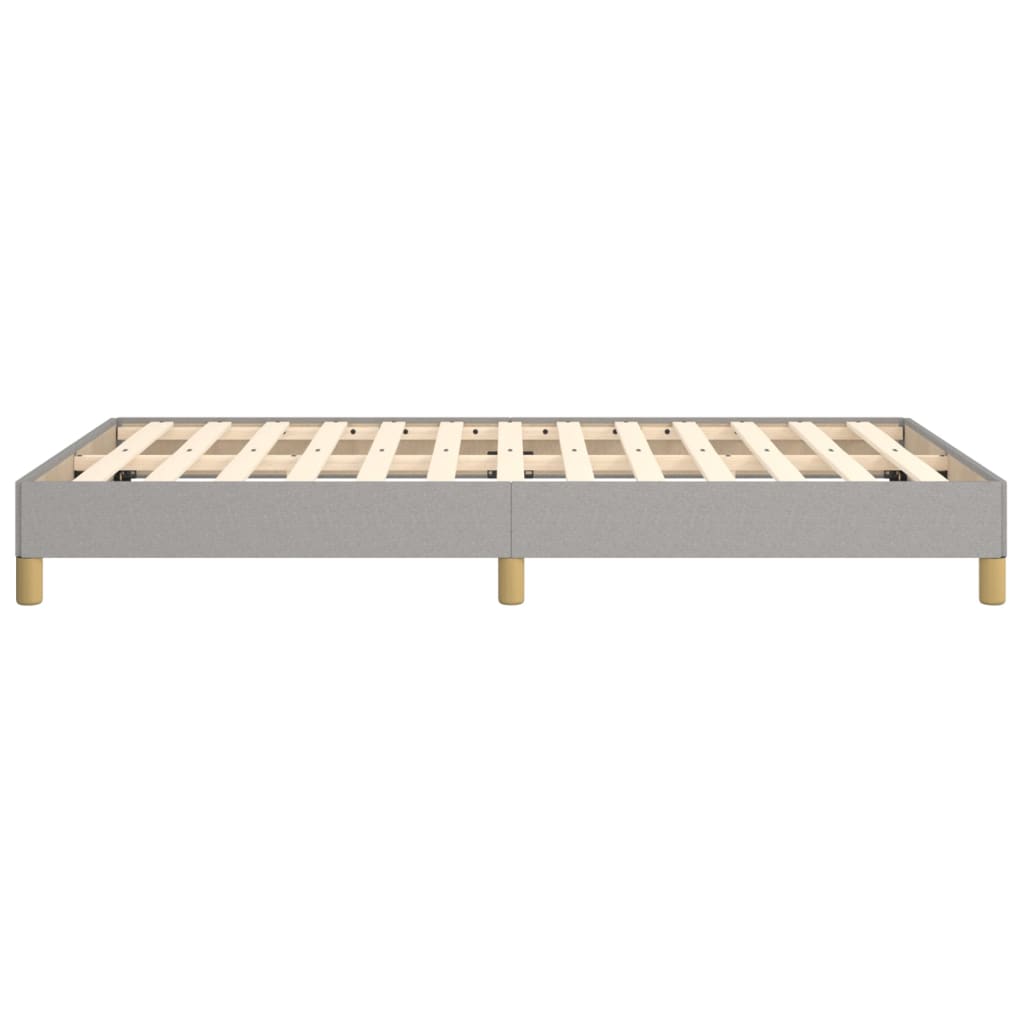 vidaXL Bedframe stof lichtgrijs 120x190 cm