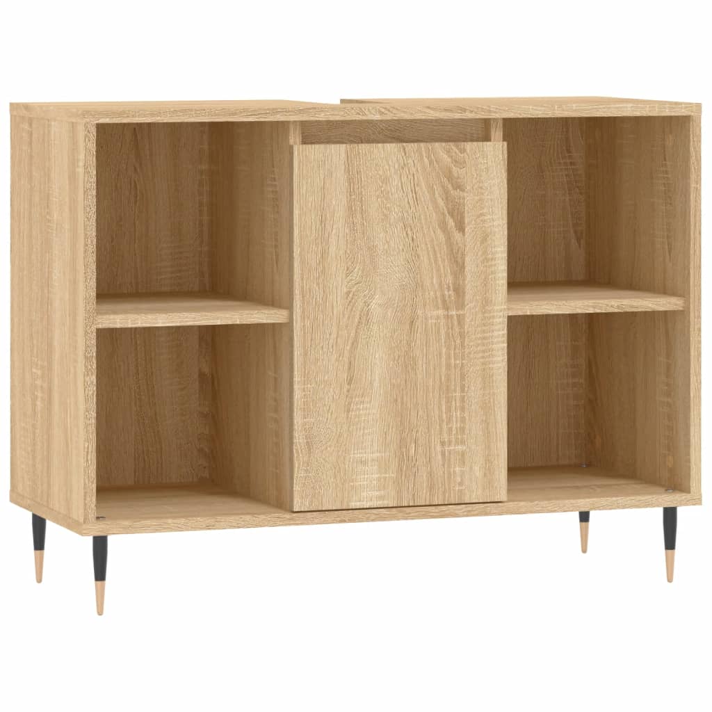 vidaXL Badkamerkast 80x33x60 cm bewerkt hout sonoma eikenkleurig