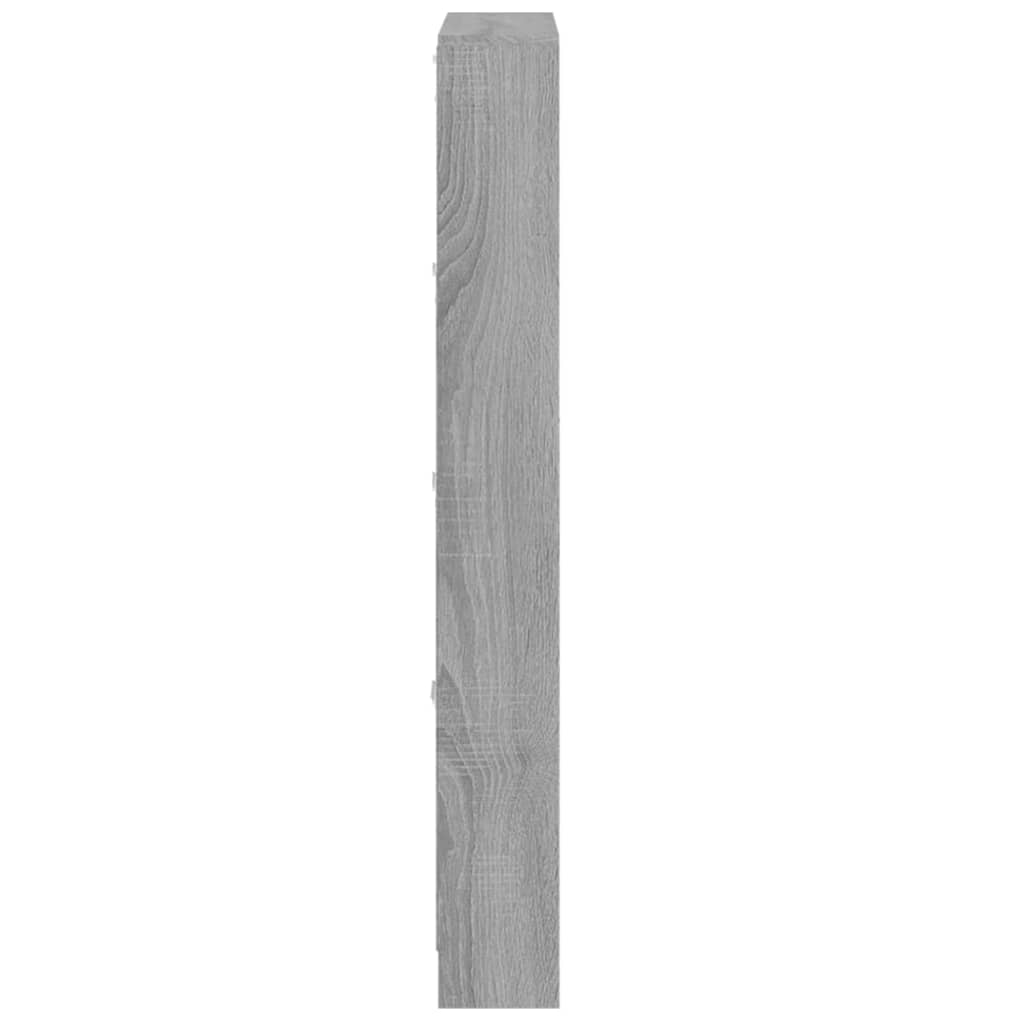 vidaXL Schoenenkast 59x17x150 cm bewerkt hout grijs sonoma