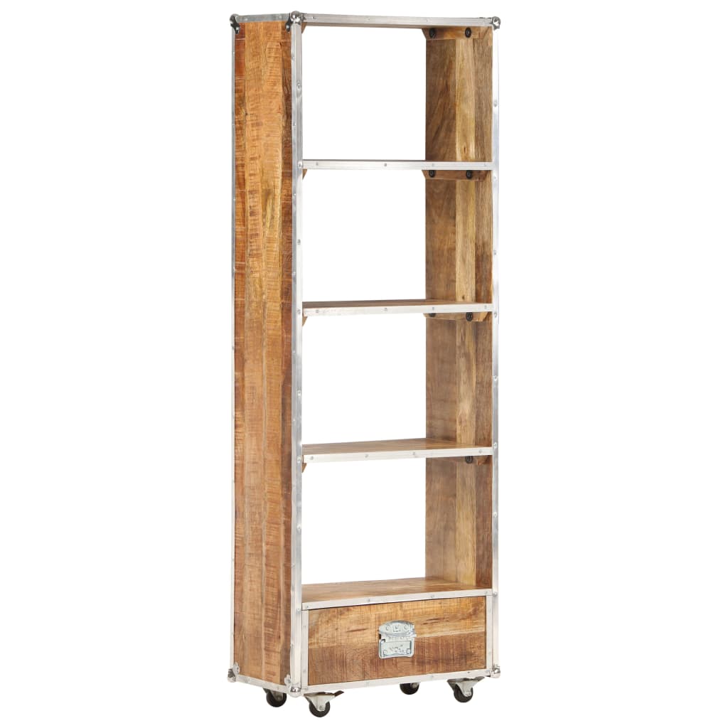 vidaXL Boekenkast 56x28x163 cm massief ruw mangohout