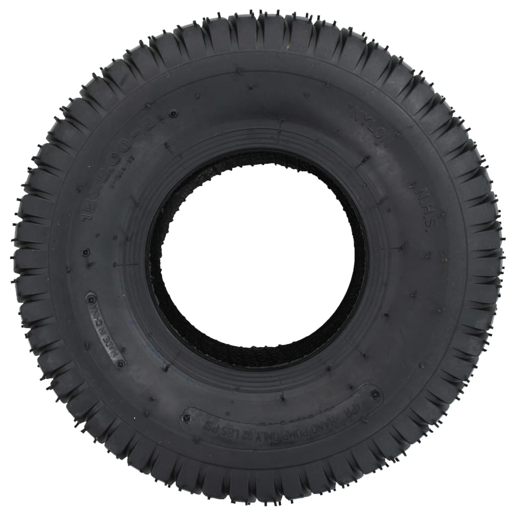 vidaXL Kruiwagenbanden 2 st 15x6.00-6 4PR rubber