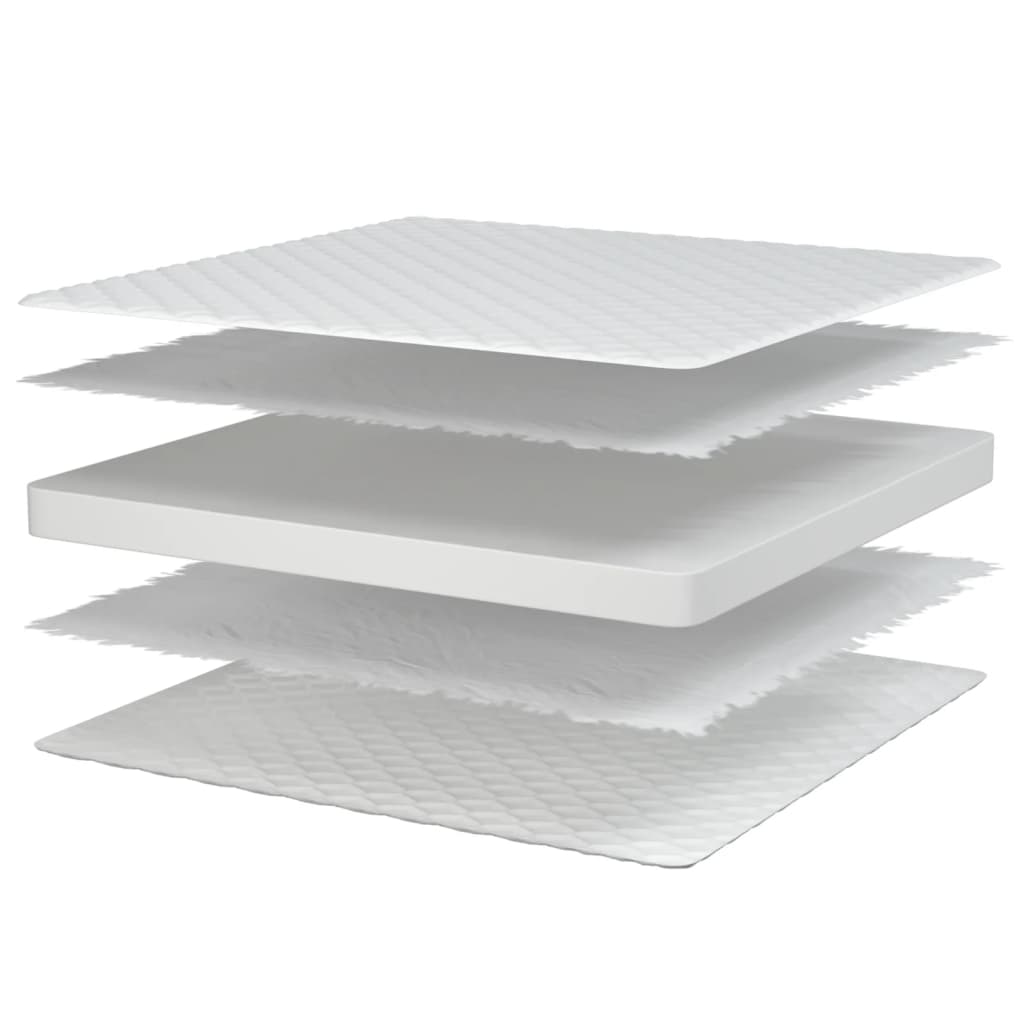 vidaXL Traagschuimmatras 140x190x17 cm wit