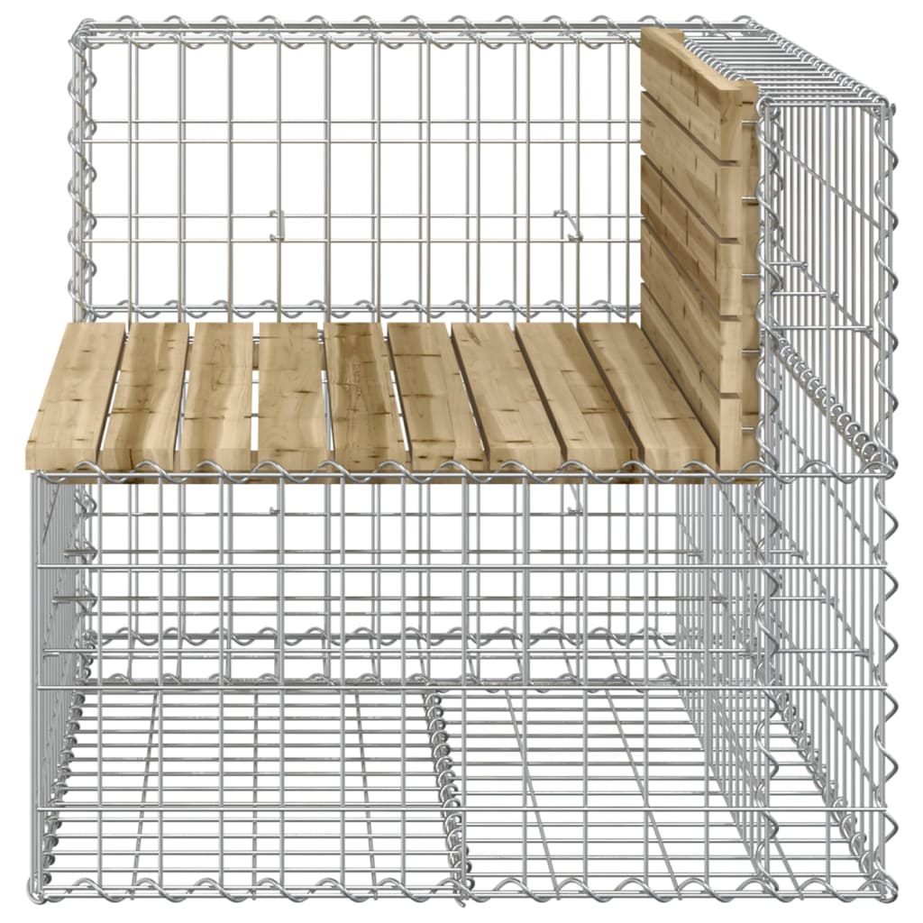 vidaXL Tuinbank schanskorfontwerp 92x71x65,5 cm geïmpregneerd hout