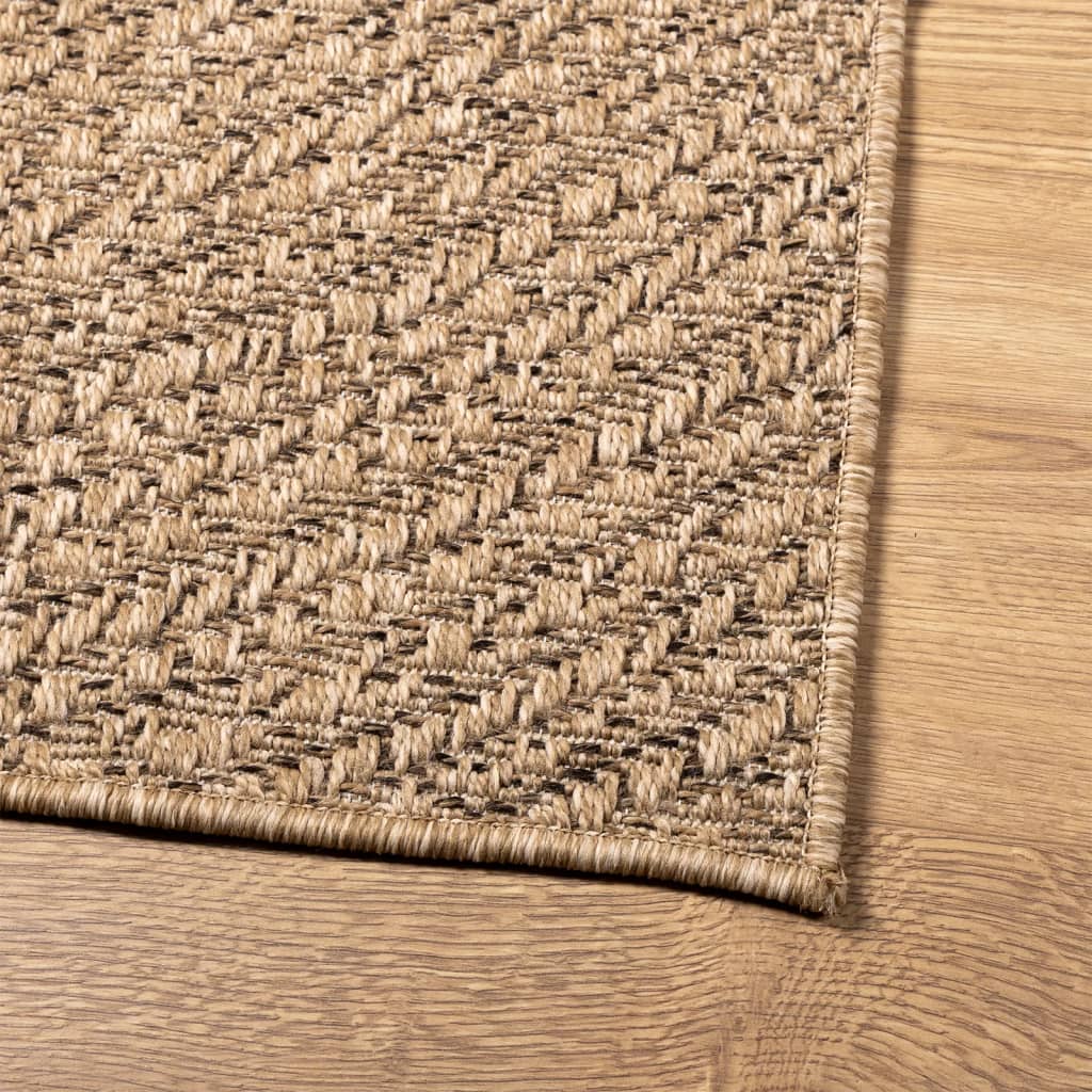 vidaXL Vloerkleed ZIZUR binnen en buiten 120x170 cm jute look