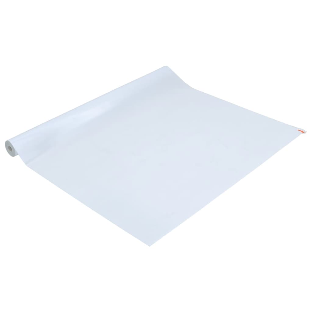 vidaXL Raamfolie statisch mat transparant wit 45x500 cm PVC