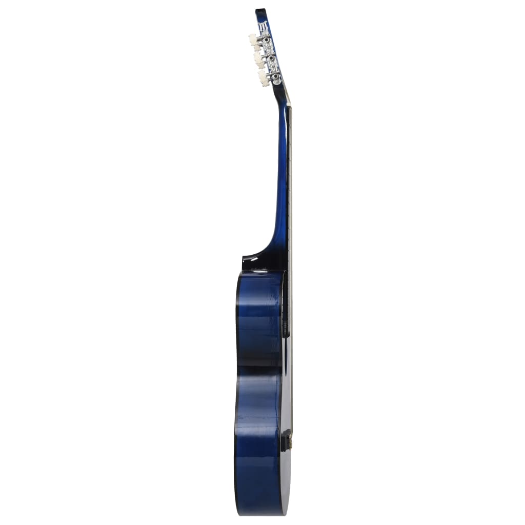 vidaXL Gitaar cutaway met 6 snaren western klassiek 38" getint blauw