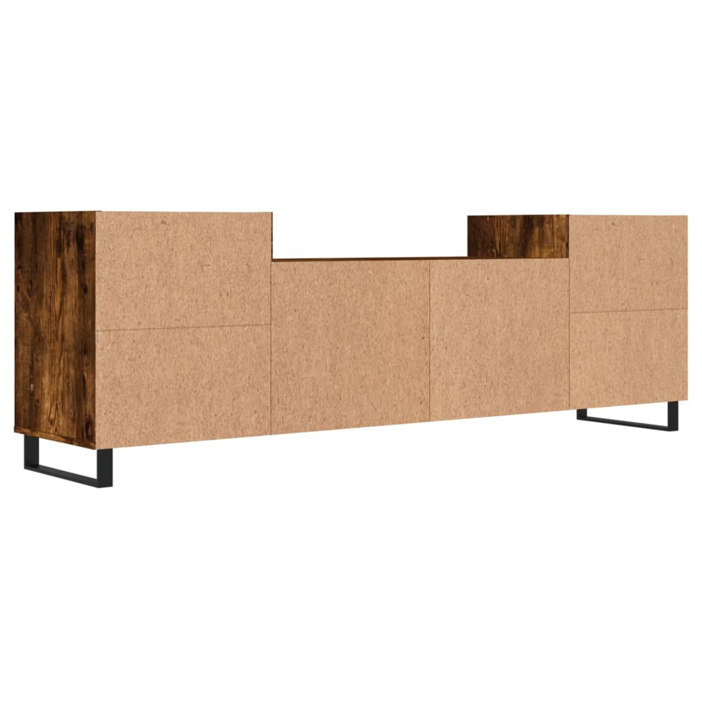 vidaXL Tv-meubel 160x35x55 cm bewerkt hout gerookt eikenkleurig