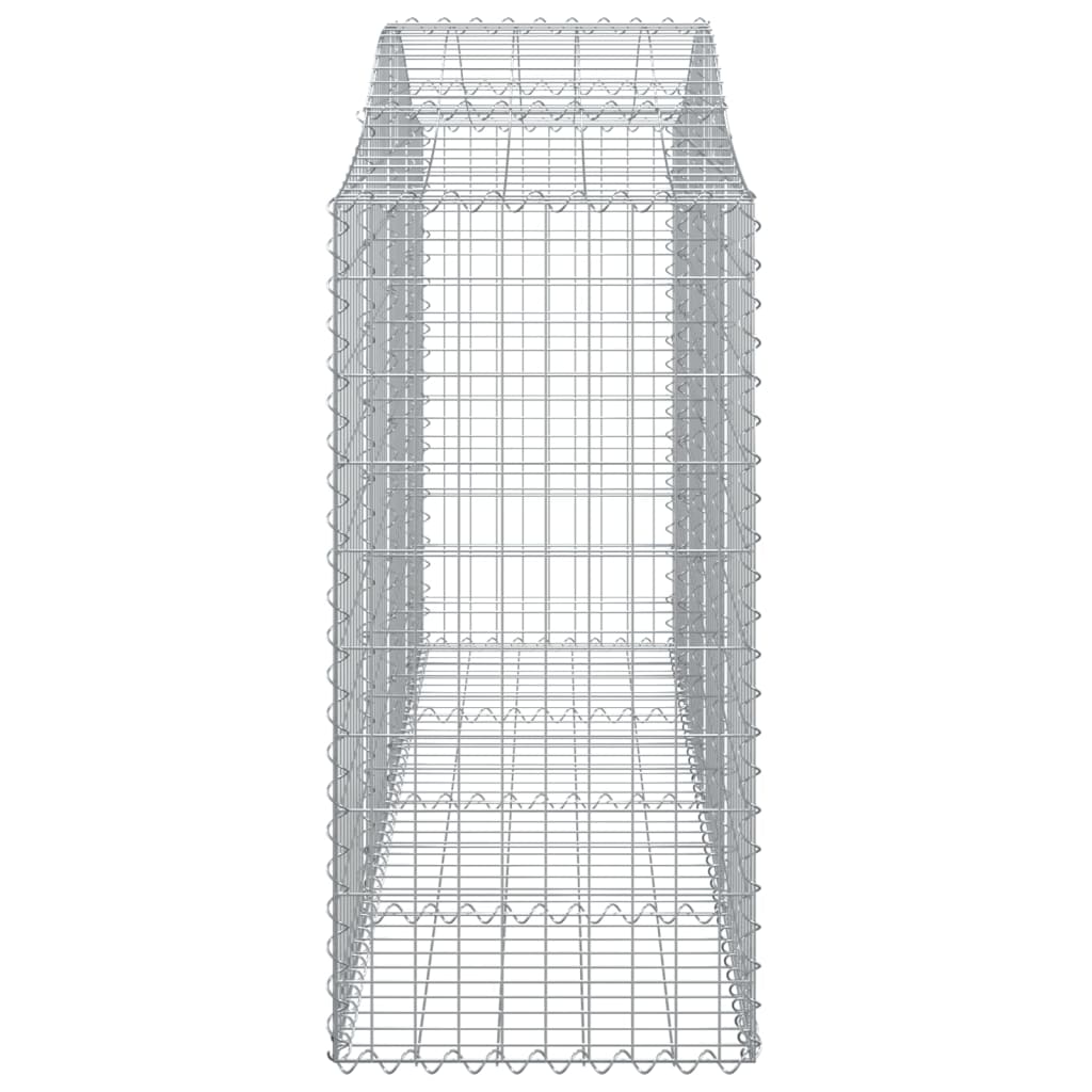 vidaXL Schanskorven 11 st gewelfd 200x50x100/120 cm ijzer