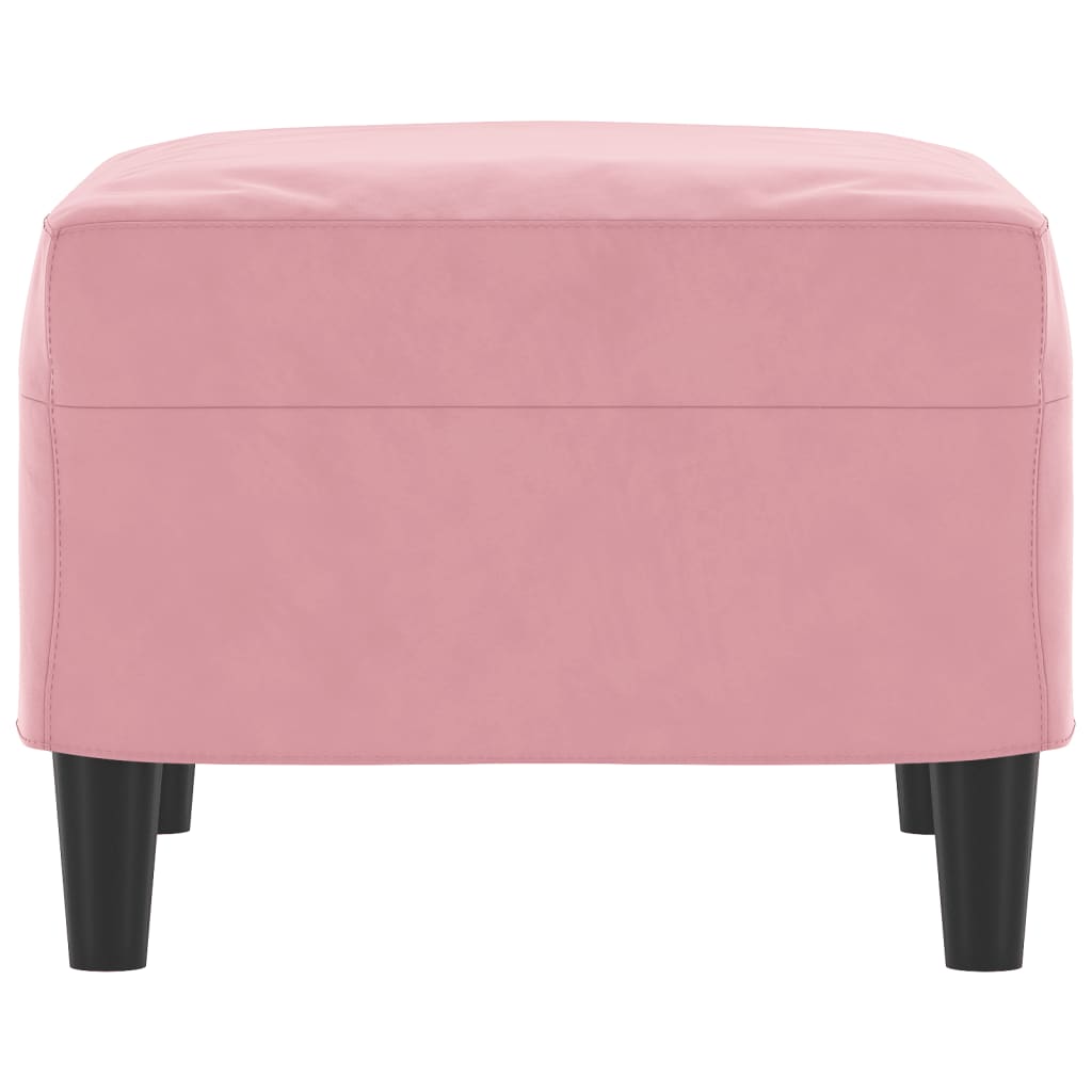 vidaXL Voetenbank 60x50x41 cm fluweel roze