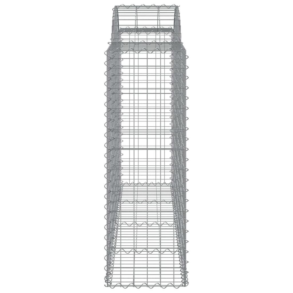 vidaXL Schanskorven 8 st gewelfd 200x50x120/140 cm ijzer